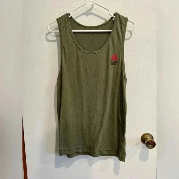 Reebok Army Green Tank Top - Small - Picture 1 of 3